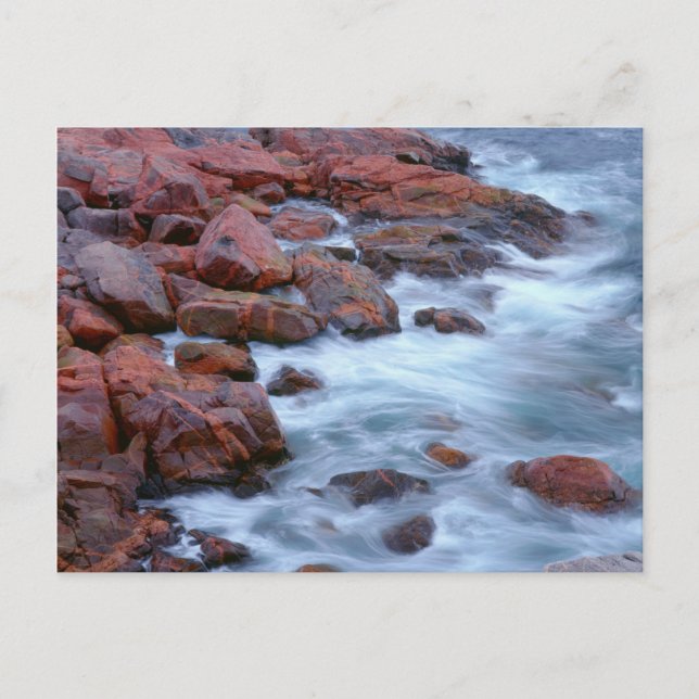 Rocky shoreline with water, Canada Postcard (Front)