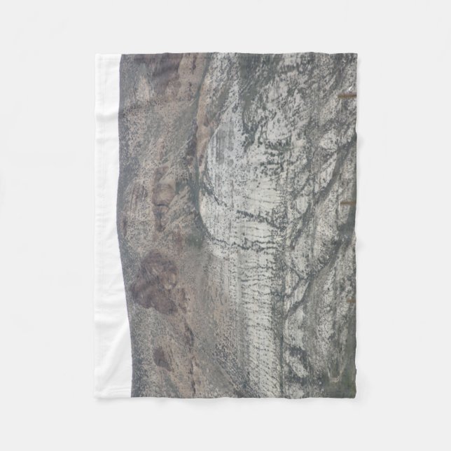 Rocky Surface Fleece Blanket (Front)