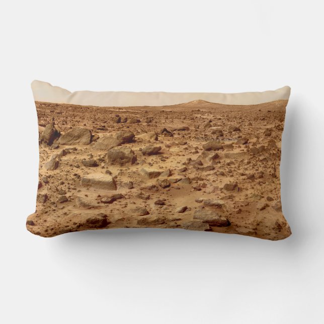 Rocky Surface of Planet Mars Lumbar Cushion (Front)