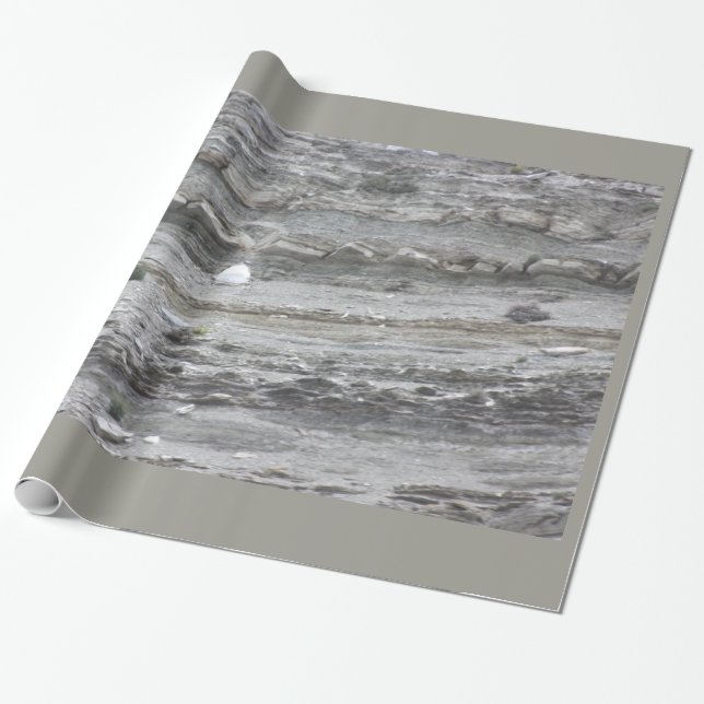 Rocky Surface Wrapping Paper (Unrolled)