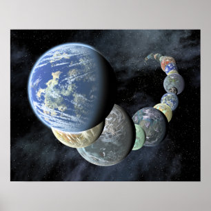 Rocky, terrestrial worlds poster
