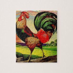 Rocky the Handsome Rooster Jigsaw Puzzle