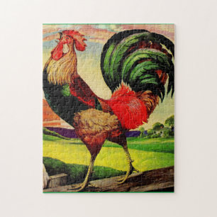 Rocky the Handsome Rooster Jigsaw Puzzle
