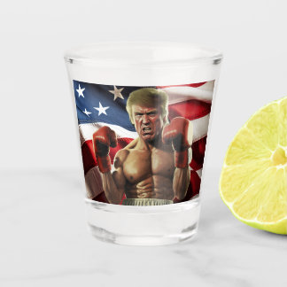 Rocky Trump: The People's Champion of Freedom Shot Glass