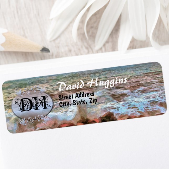 Rocky Waves 0742 Address Return Address Label (Creator Uploaded)