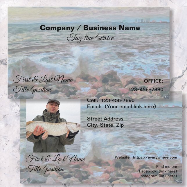 Rocky Waves 0742 Business Card (Creator Uploaded)