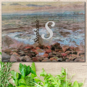 Rocky Waves 0742 Cutting Board