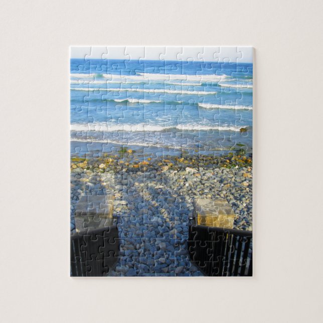 Rocky York Beach Access Jigsaw Puzzle (Vertical)