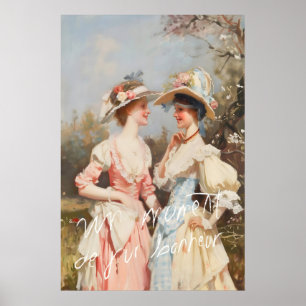Rococo Art Print Lakeside Picnic, Vintage Women
