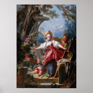 Rococo Blind-Man's Buff Masterpiece Poster