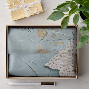 Rococo Blue Gold Italian Romantic Tissue Paper