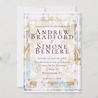 Rococo Customisable Wedding Invitation