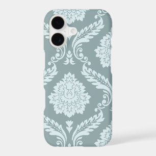 Rococo Damask Art I Duck Egg Blue+Teal