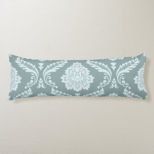 Rococo Damask Lg Pattern Duck Egg Blue+Teal Body Cushion