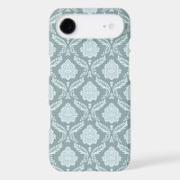 Rococo Damask Rpt Pattern Duck Egg Blue+Teal