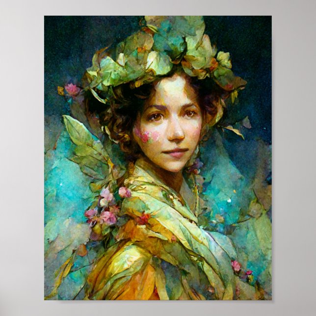 Rococo Fairy Fantasy Art Poster (Front)