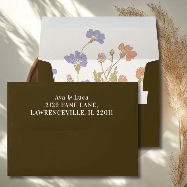 Rococo Floral Antique Frame Wedding Envelope (Creator Uploaded)