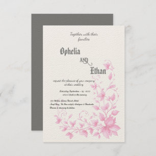 Rococo Floral Vintage Invitation