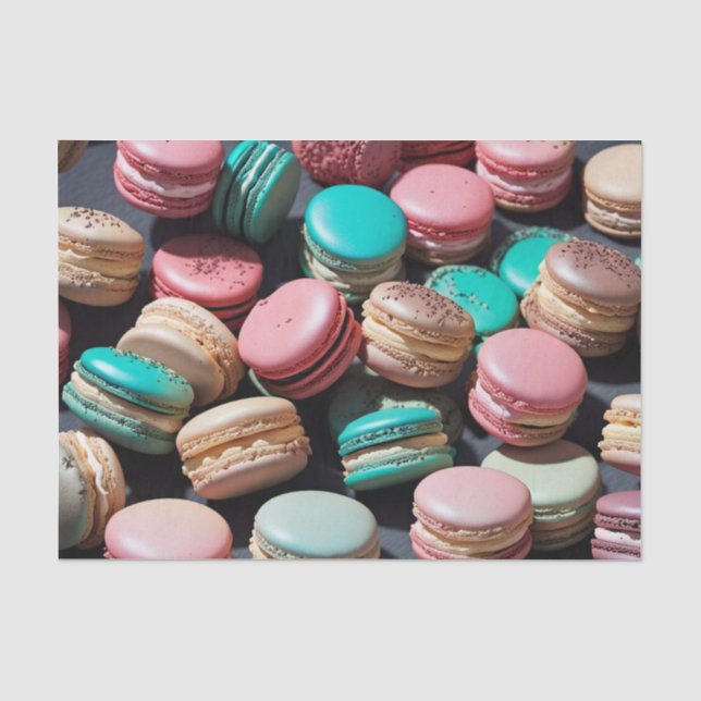 Rococo French Macarons Decoupage Paper 1 (Front)