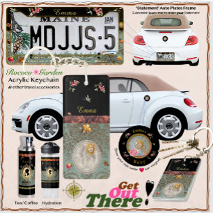 Rococo Garden Acrylic Keychain