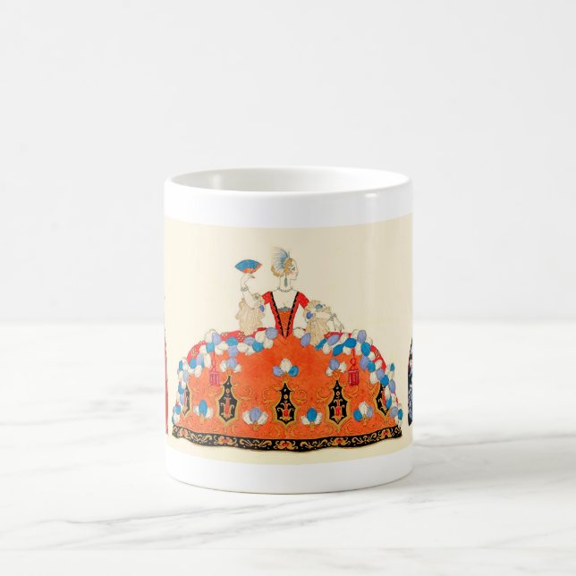 ROCOCO LADIES BEAUTY, FASHION COSTUME DESIGNER COFFEE MUG (Center)