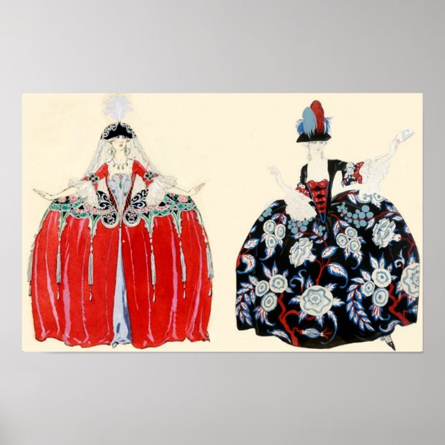 ROCOCO LADIES BEAUTY, FASHION COSTUME DESIGNER POSTER (Front)