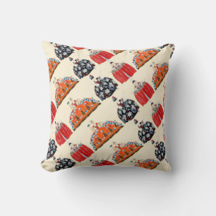 ROCOCO LADY ART DECO FASHION COSTUME DESIGNER CUSHION