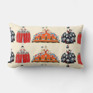 ROCOCO LADY ART DECO FASHION COSTUME DESIGNER LUMBAR CUSHION