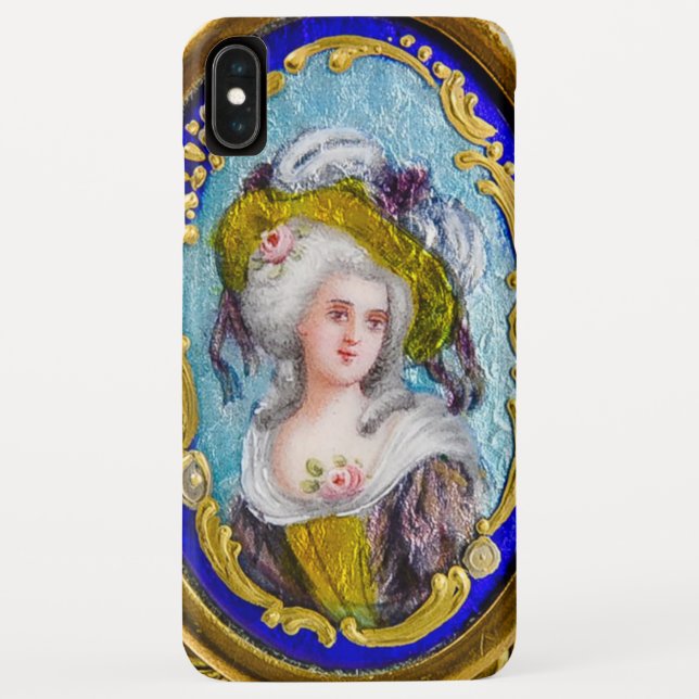 ROCOCO LADY WITH PINK ROSES Case-Mate iPhone CASE (Back)