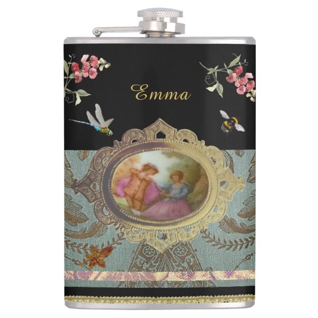 Rococo Magical Garden Flask (Front)