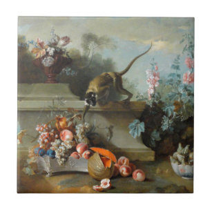 Rococo Painting for The Year of the Monkey Tile