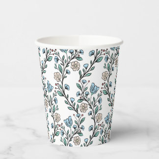 Rococo pattern paper cups