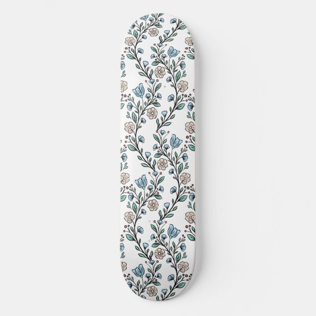 Rococo pattern skateboard (Front)