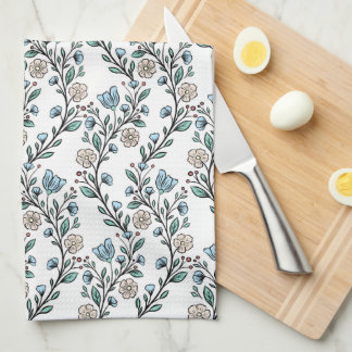 Rococo pattern tea towel