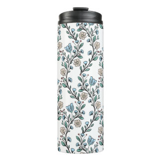 Rococo pattern thermal tumbler
