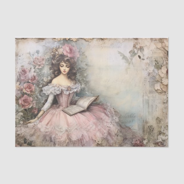 Rococo Princess Tissue Page Tissue Paper (Front)