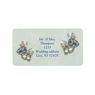 Rococo Rich Pattern design with Masks Label