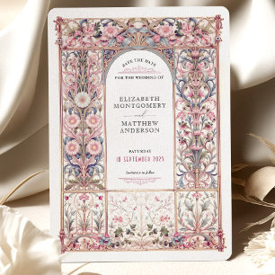 Rococo Save the Date Wedding Invitation