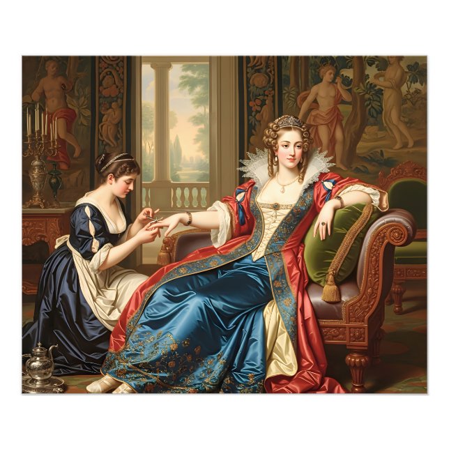 Rococo Secrets: Regal Beauty in a Palace Setting ( Photo Print (Front)