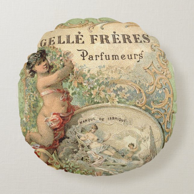 Rococo  Shabby Chic Decor Throw Pillows Parfumeurs (Front)