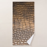 ?rocodile leather. Brown Leather background and te
