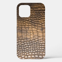 ?rocodile leather. Brown Leather background and te