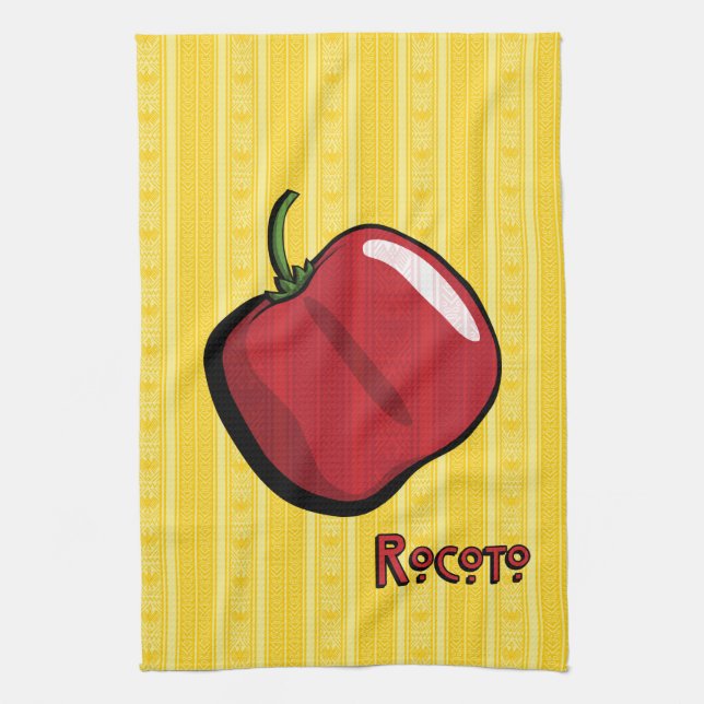 Rocoto Chilli Pepper Kitchen Towel (Vertical)