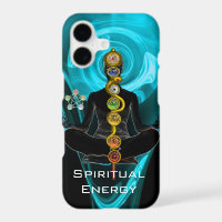 ROD ASCLEPIUS,7 CHAKRAS YOGA LOTUS POSE Blue