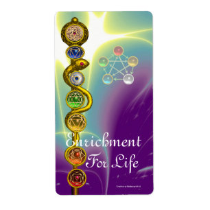 ROD OF ASCLEPIUS 7 CHAKRAS,YOGA ,SPIRITUAL ENERGY