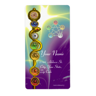 ROD OF ASCLEPIUS 7 CHAKRAS,YOGA ,SPIRITUAL ENERGY