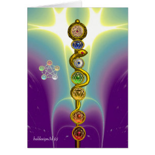 ROD OF ASCLEPIUS 7 CHAKRAS,YOGA ,SPIRITUAL ENERGY