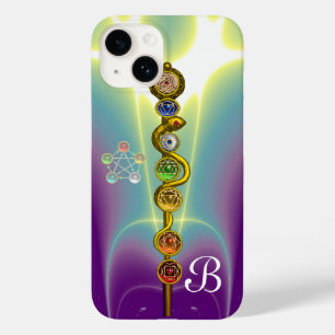 ROD OF ASCLEPIUS 7 CHAKRAS,YOGA ,SPIRITUAL ENERGY Case-Mate iPhone 14 CASE