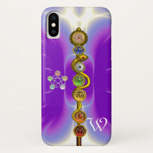 ROD OF ASCLEPIUS 7 CHAKRAS,YOGA ,SPIRITUAL ENERGY iPhone X CASE