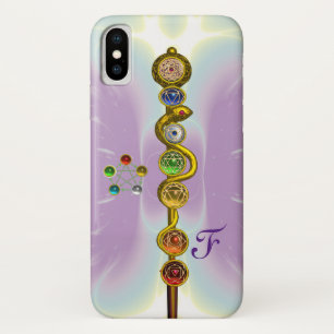 ROD OF ASCLEPIUS 7 CHAKRAS,YOGA ,SPIRITUAL ENERGY iPhone X CASE